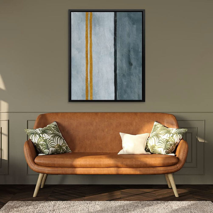 Road Abstract - Abstract Wall Art in Black Frame