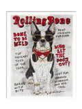 Rolling Bone Glitter Art Print