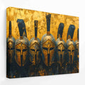 Roman Warrior Helmets - Ancient Canvas Wall Art