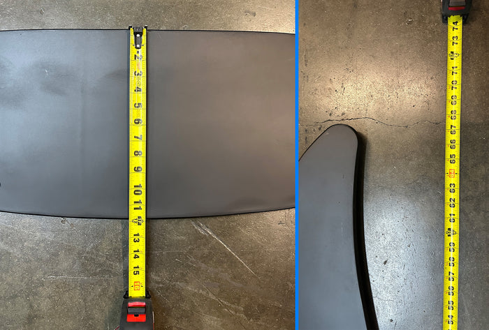 Roof Wind Deflector Fairing Cab Extender Black 2018-2024 Volvo VNL