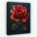 Royal Red Rose - Floral Canvas Wall Art