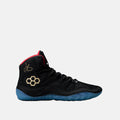 Side view of the Rudis JB1 Adult Wrestling SHoes, Blackbird.