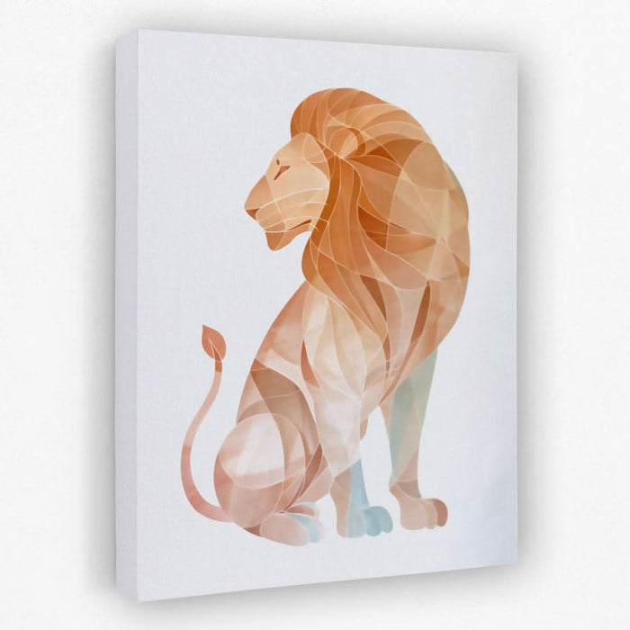 Sacred Awakening - Lion Canvas Wall Art