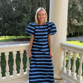 Saylor Stripe Puff Sleeve Dress