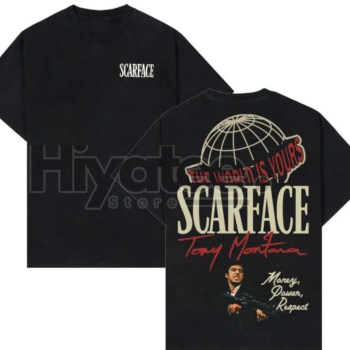 Scarface "The World Is Yours" Graphic Tee – Iconic Tony Montana Movie Fan Shirt