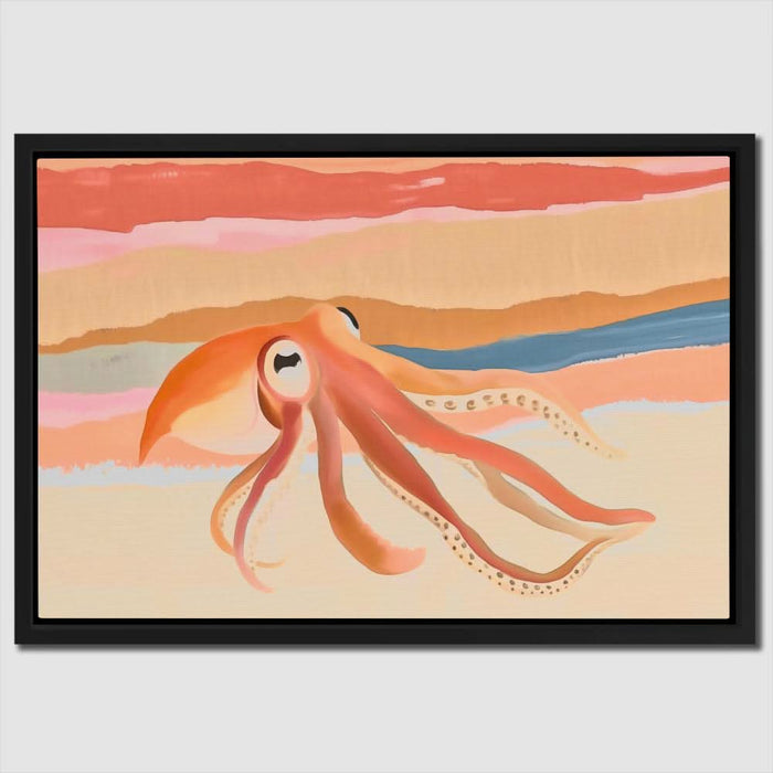 Sea Dreamer - Orange Canvas Wall Art