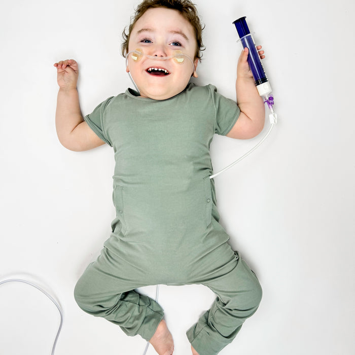 Seagrass Adaptive Tube Access Short Long Romper