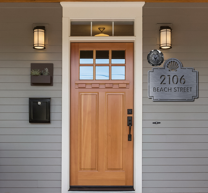 Seashell Address Plaque