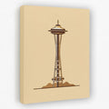 Seattle Space Needle - Architecture Canvas Wall Art
