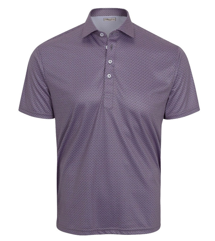 Semi Spread Collar Polo - Crestpoint Pink/Grey