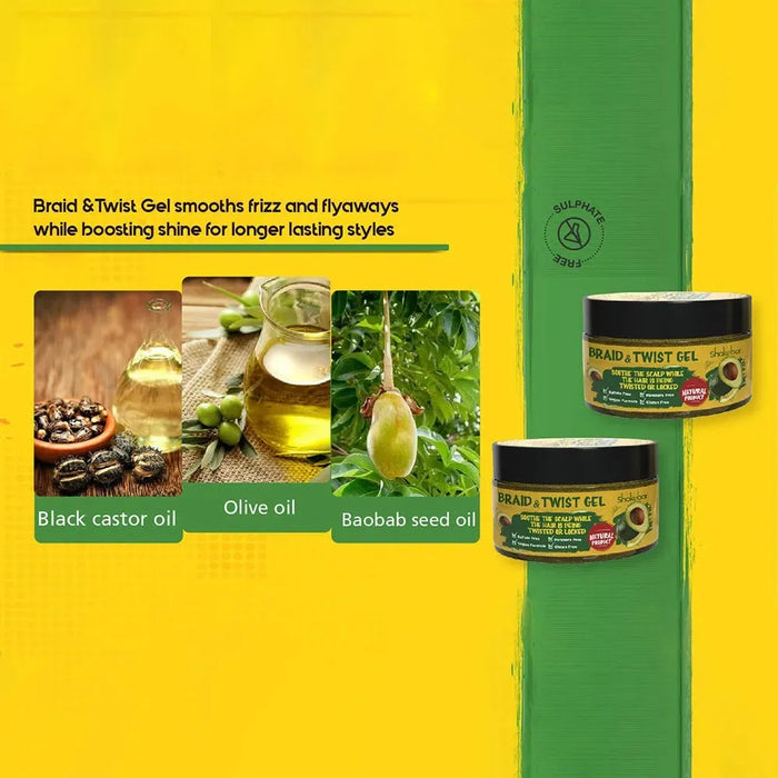 Shakebar Braid & Twist braiding gel - Hairgivers