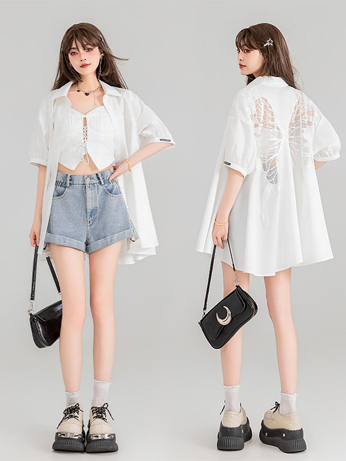 Short Sleeve White Shirt / S