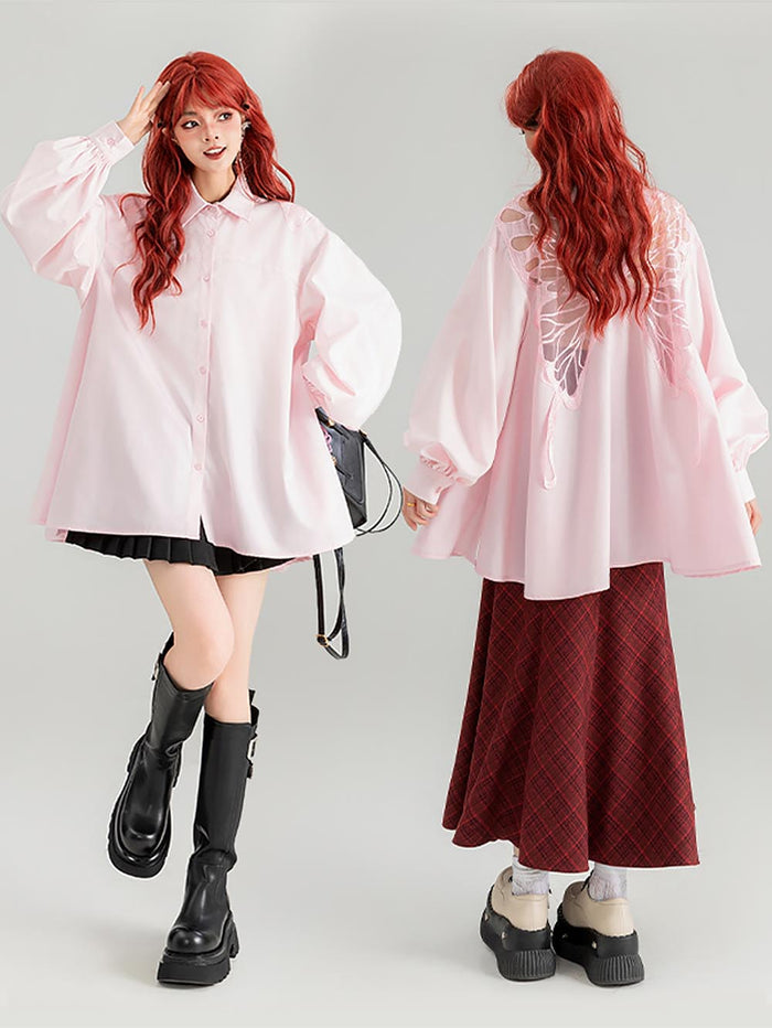 Long Sleeve Pink Shirt / S
