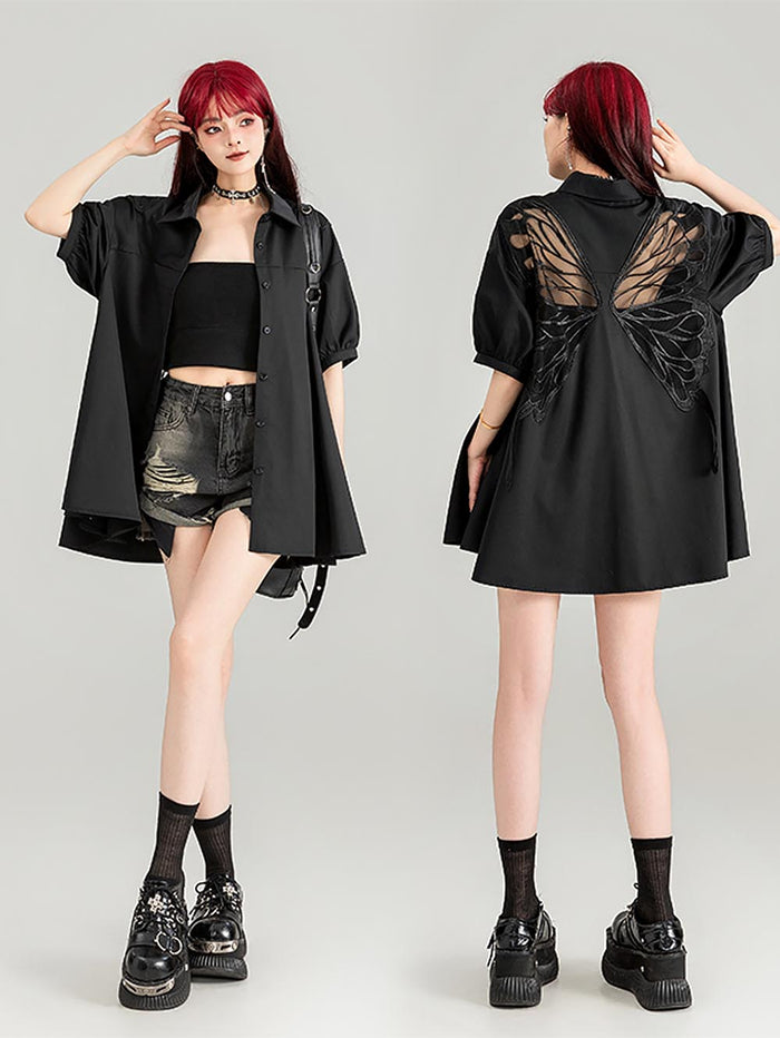 Short Sleeve Black Shirt / S