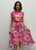 Shelby & Palmer Floral Ruffled Sleeve Dress
