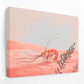 Shrimp Melody - Coastal Canvas Wall Art