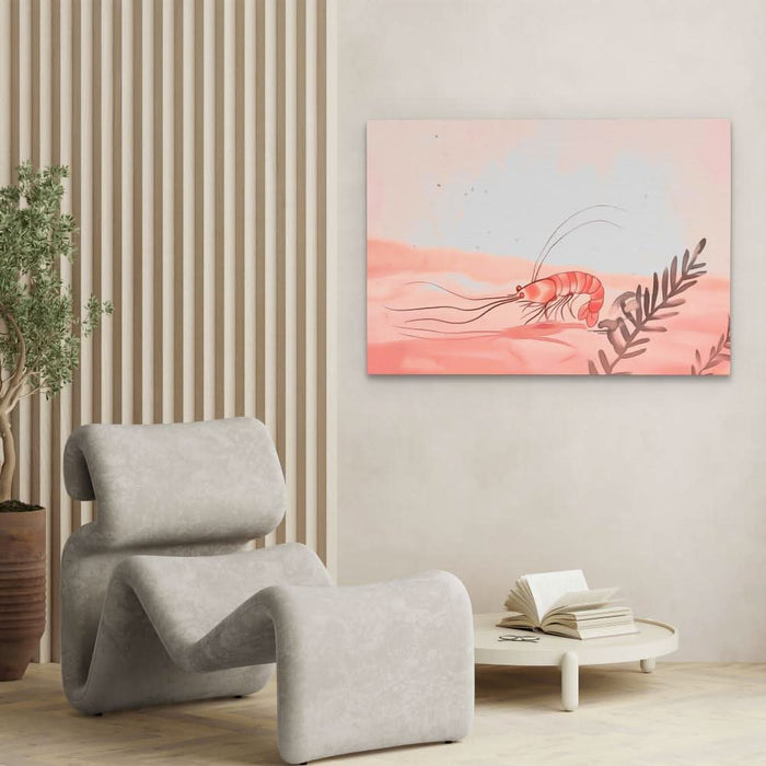 Shrimp Melody - Pastel Wall Art