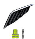 Side Hood Grille Vent Black with Chrome Stripe Driver 2025+ Volvo VN VNL New