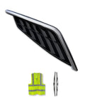 Side Hood Grille Vent Black with Chrome Stripe Passenger 2025+ Volvo VN VNL New