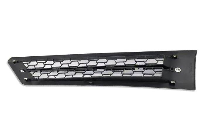 Side Hood Vent Black with Chrome Stripe Passenger 2018+ Freightliner Cascadia 116 126