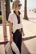 Silky Knit Colorblock Top by Joseph Ribkoff