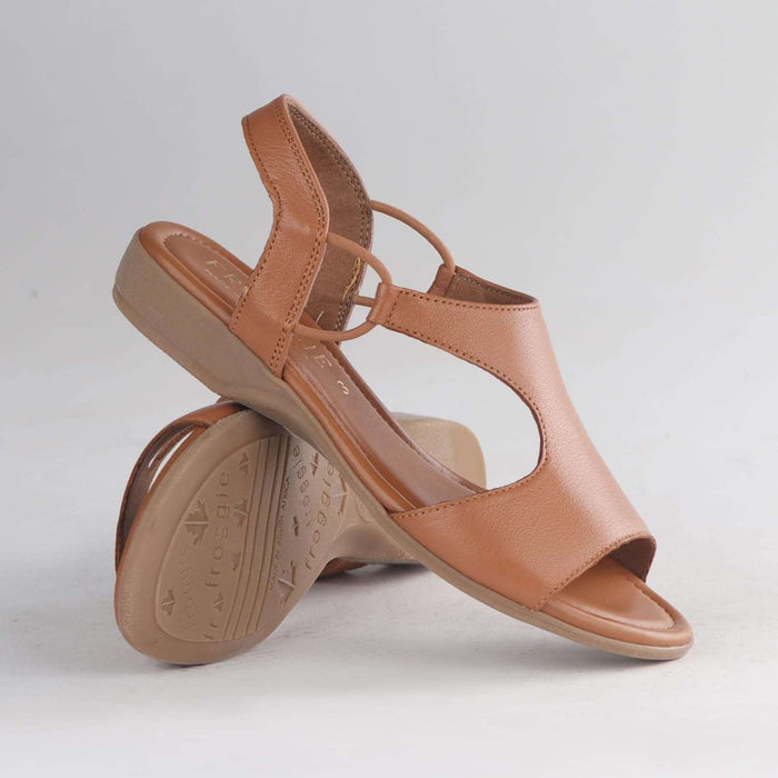 Froggie Shoes Sandals Slingback T-Bar Flat Sandal