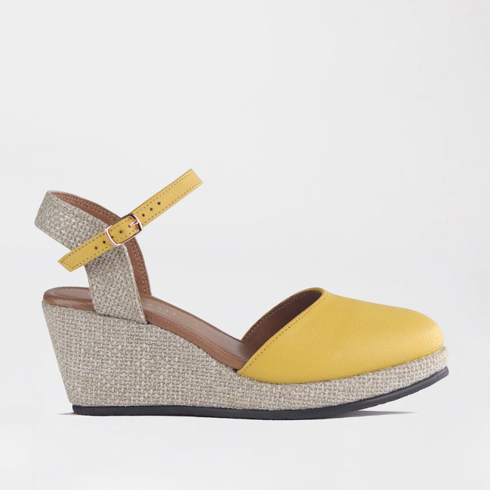 Froggie Women's Slingback Wedge- Butter Multi Leather- 10609 - side.