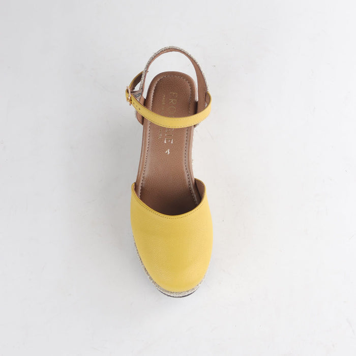 Froggie Women's Slingback Wedge- Butter Multi Leather- 10609 - top angle.
