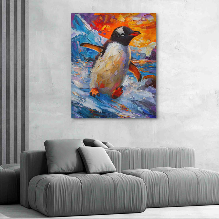 Slippery Penguin - Animals Art