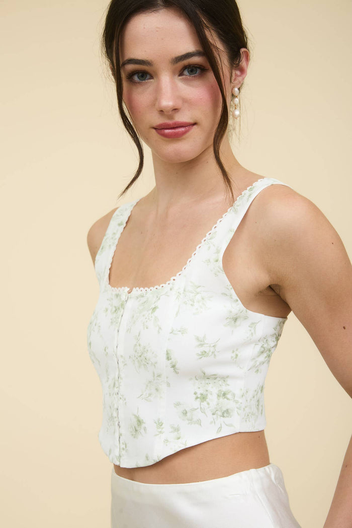Sophia's Floral Crop Top