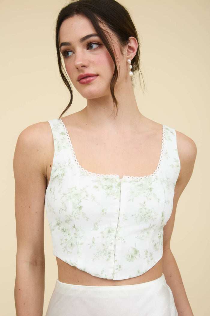 Sophia's Floral Crop Top