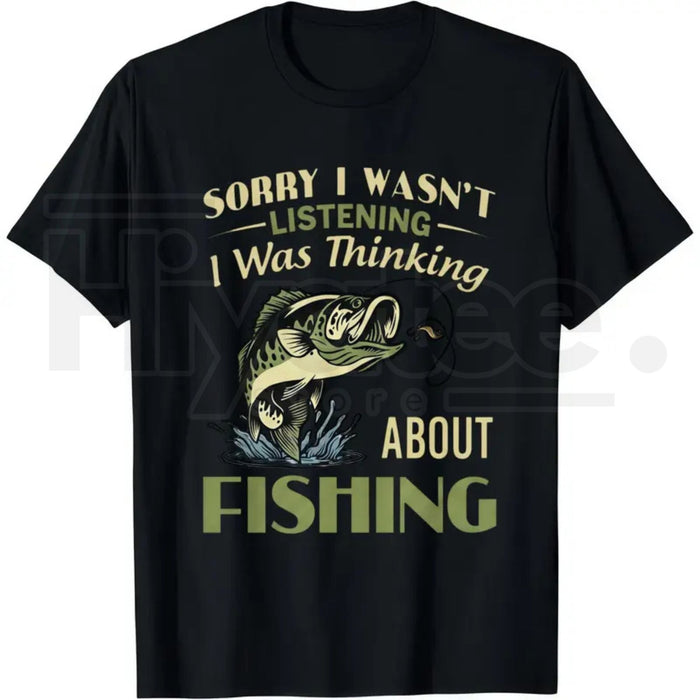 "Sorry I Wasn't Listening" – Funny Vintage Bass Fishing Unisex Top