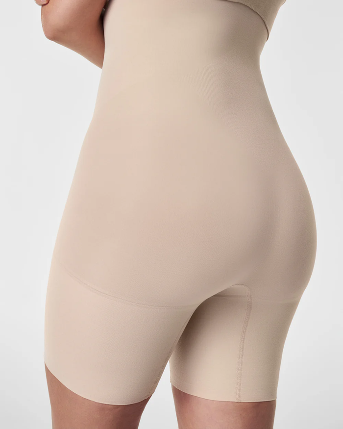 SPANX High-Waisted Mid-Thigh Short - Soft Nude