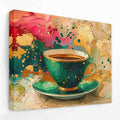 Splash of Tea - Coffee Shop Canvas Wall Art