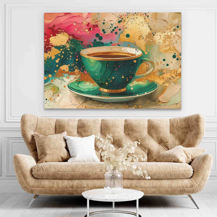 Splash of Tea - Large Canvas Print