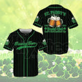 St. Patrick's Day Drinking Team Baseball Jersey – Irish Beer Social Club Shamrock Jersey