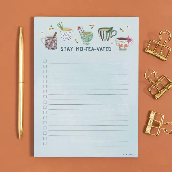 Stay Motivated Teacups 6x8 Notepad - 544831
