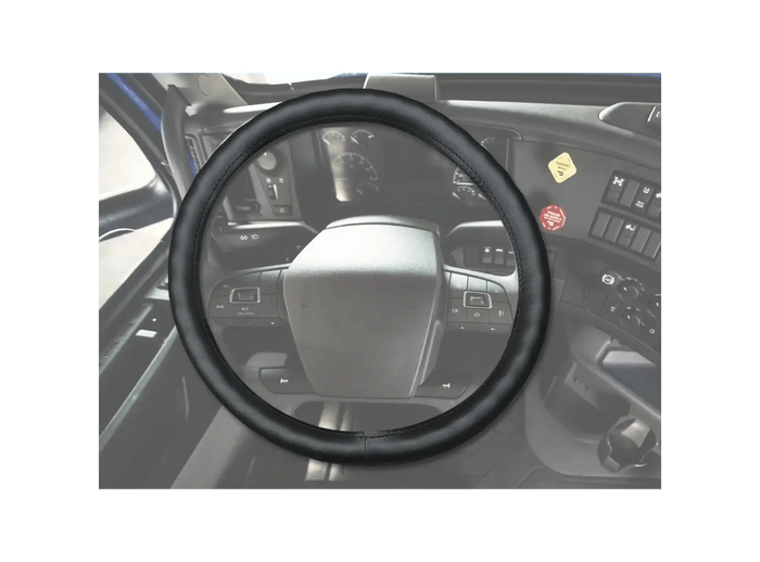 KOZAK Steering Wheel Cover - 18 inch Size - Black, Universal Fit PLUS KOZAK Vest