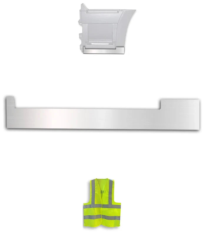Stripe Chrome Trim for Rear Step Fairing Panel 29" (75 cm) Driver Side (12L) 2004-2017 Volvo VNL