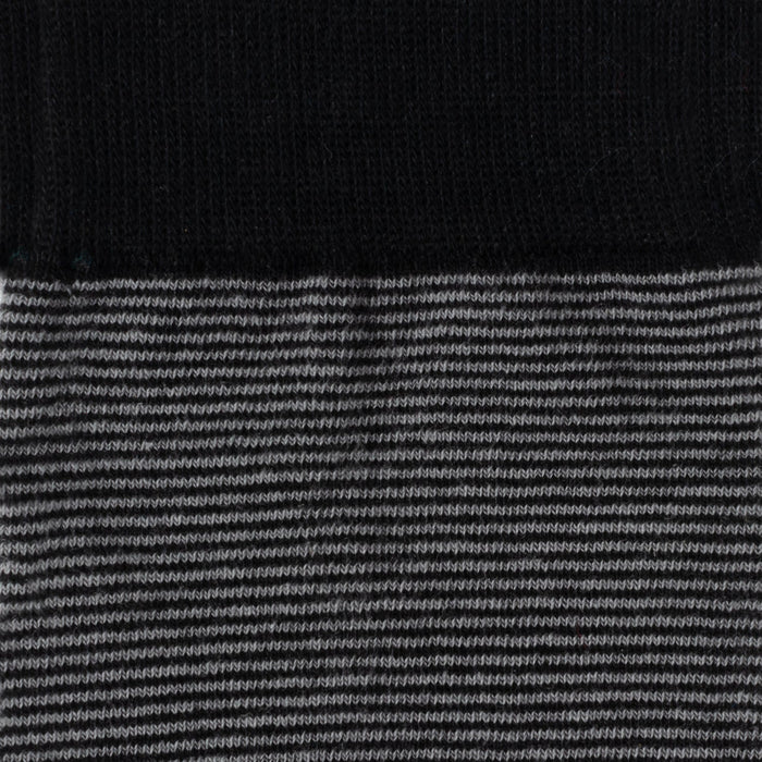 Striped Gray Black Men's Socks