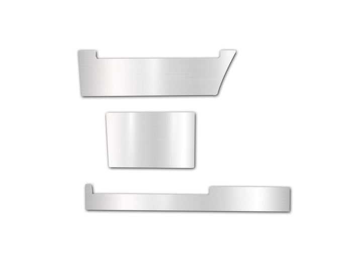 Stripes Chrome Trim Set for Rear Step Fairing Panel 37" (95 cm) Driver Side (12L, 13L, 14L)  2004-2017 Volvo VNL