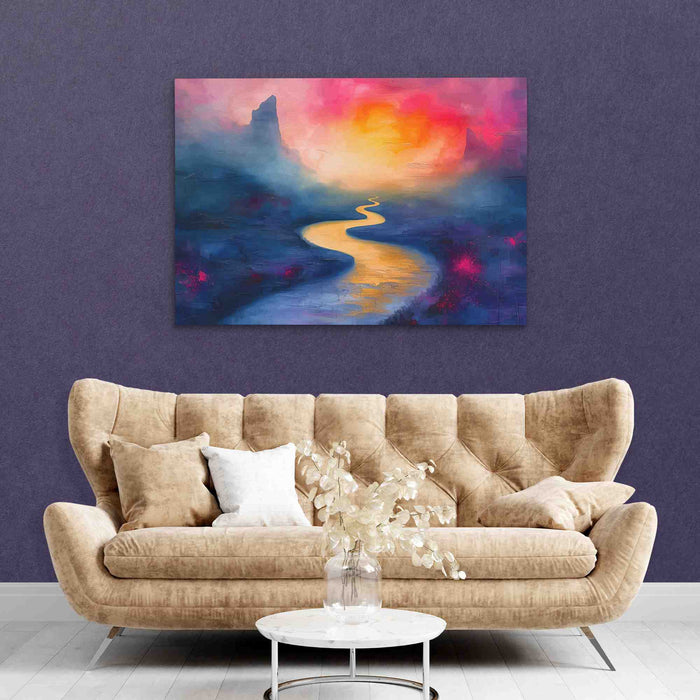 Summer River - Large Canvas Print