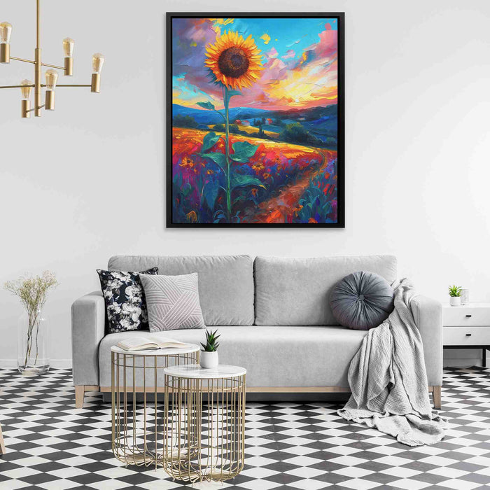 Sunflower Field - Large Canvas Print