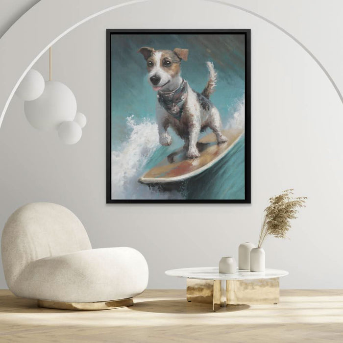 Surf Dog - Dog Canvas Print