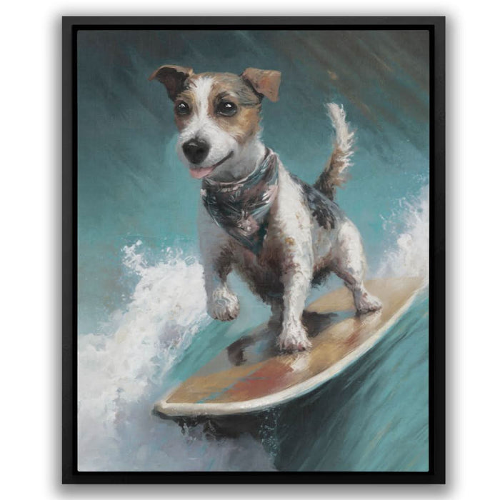 Surf Dog - Framed Art Print