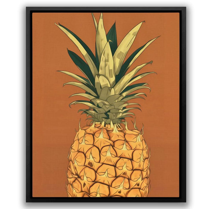 Sweet Pina - Nature Wall Art in Black Frame