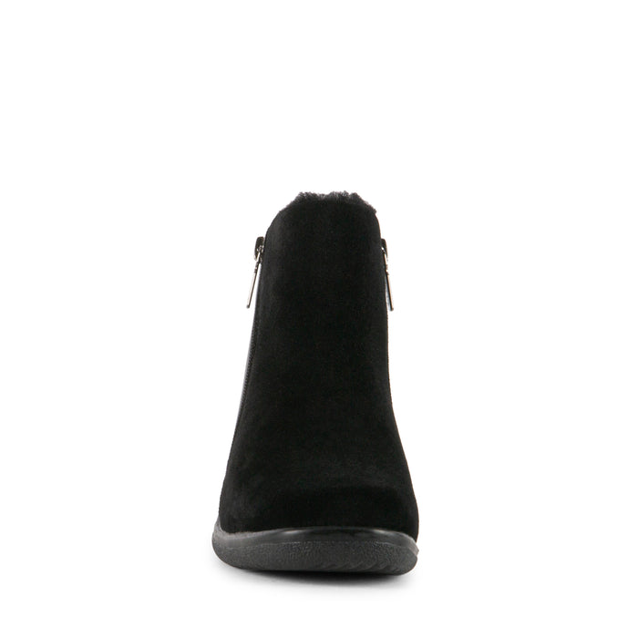 BLACK LEATHER/SUEDE