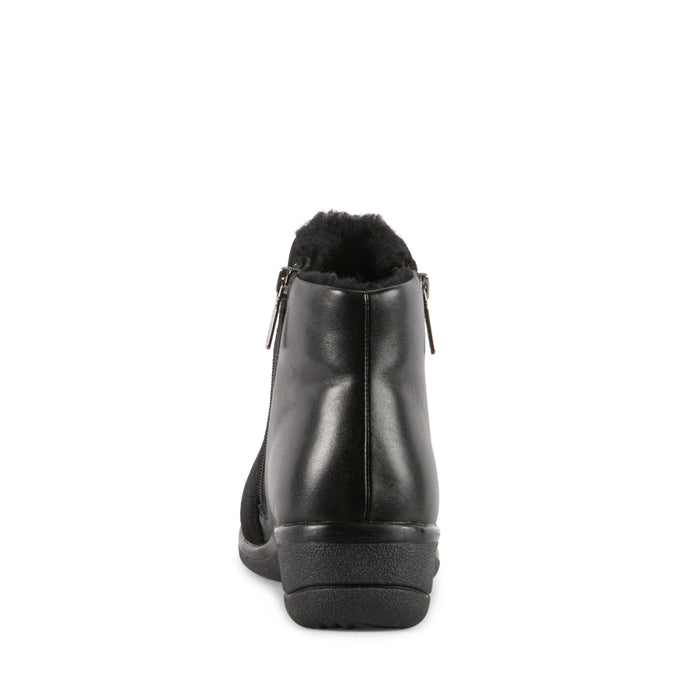 BLACK LEATHER/SUEDE