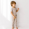 Taupe Two Piece Kid's Jammie Set