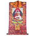 Thangtong Gyalpo - Chakzampa - ཐང་སྟོང་རྒྱལ་པོ་ - Tibetan thangka painting, detailed view